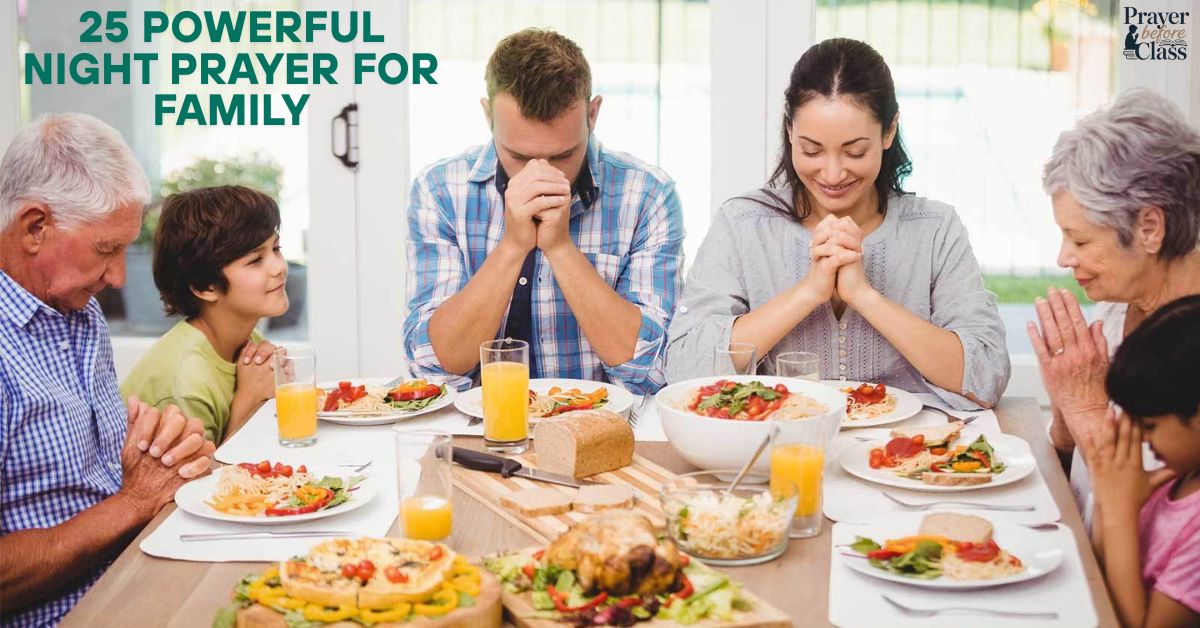 25 Powerful Night Prayer For Family