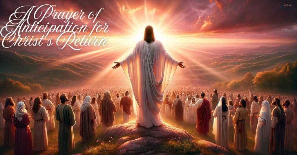 A Prayer of Anticipation for Christ’s Return