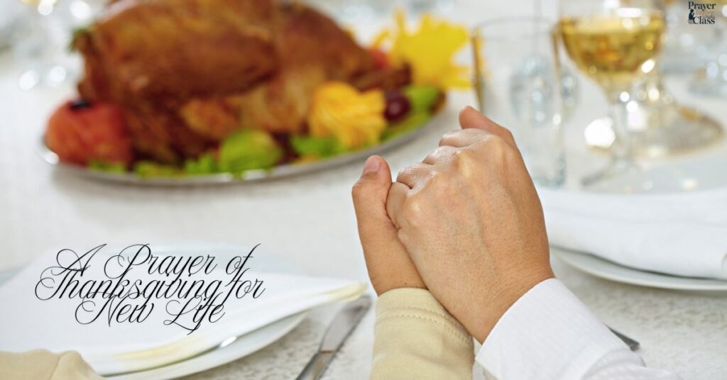 A Prayer of Thanksgiving for New Life