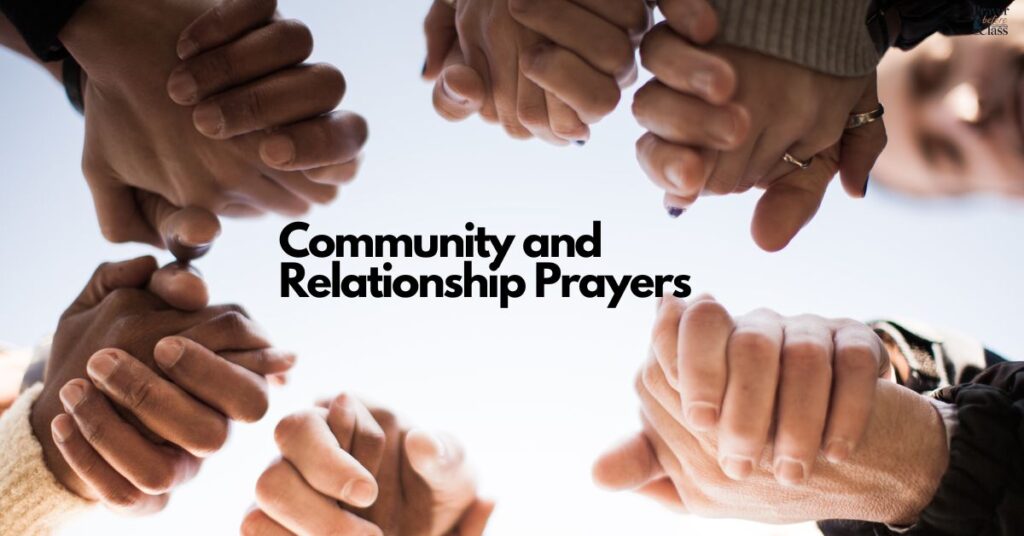 Community and Relationship Prayers