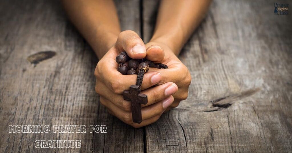 Morning Prayer for Gratitude