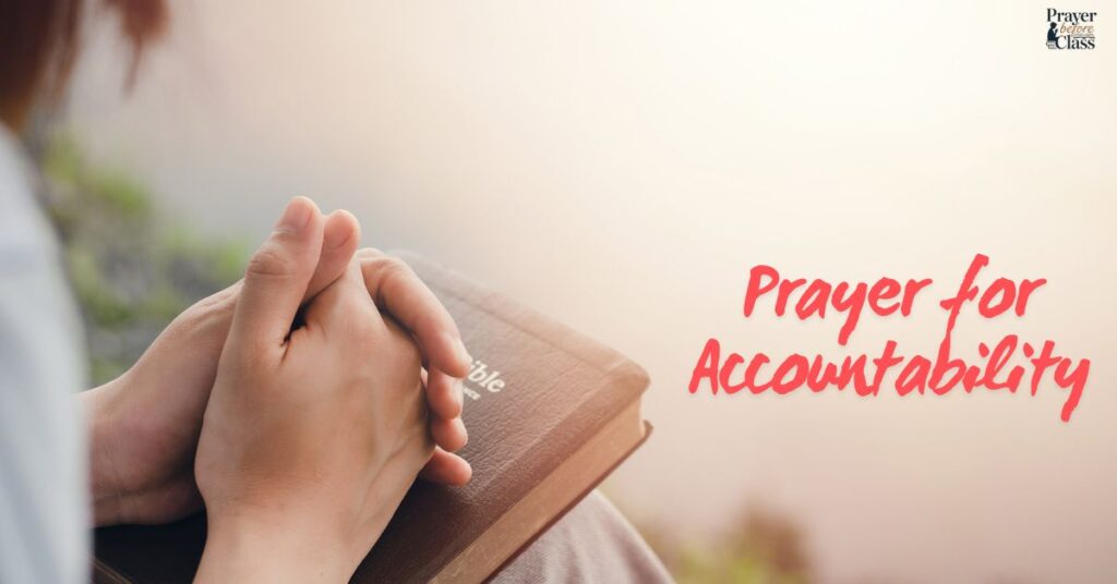 Prayer for Accountability