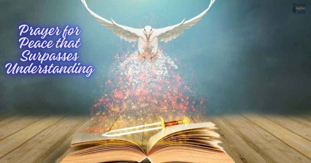 Prayer for Peace that Surpasses Understanding