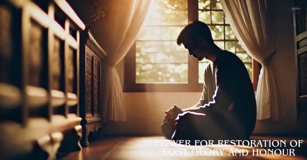 Prayer for Restoration of Lost Glory and Honour