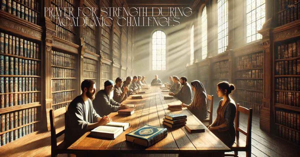 Prayer for Strength During Academic Challenges