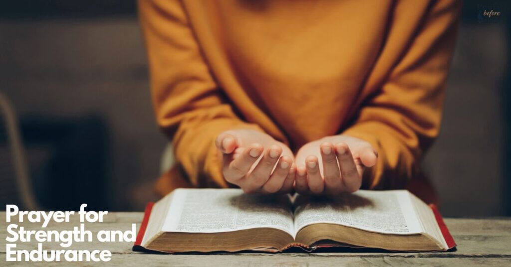 Prayer for Strength and Endurance