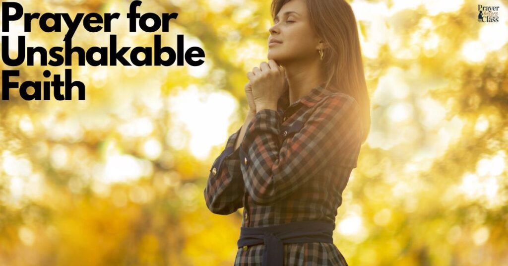 Prayer for Unshakable Faith