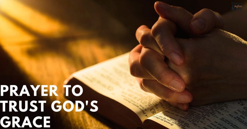 Prayer to Trust God's Grace