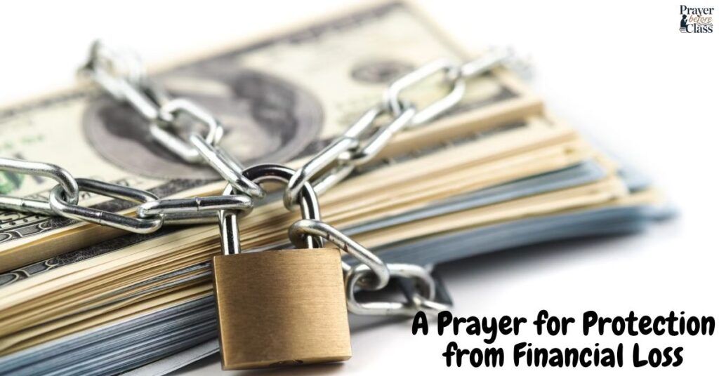 A Prayer for Protection from Financial Loss