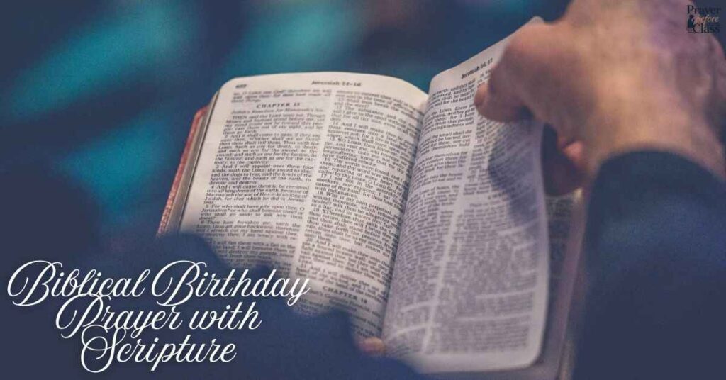 Biblical Birthday Prayer with Scripture