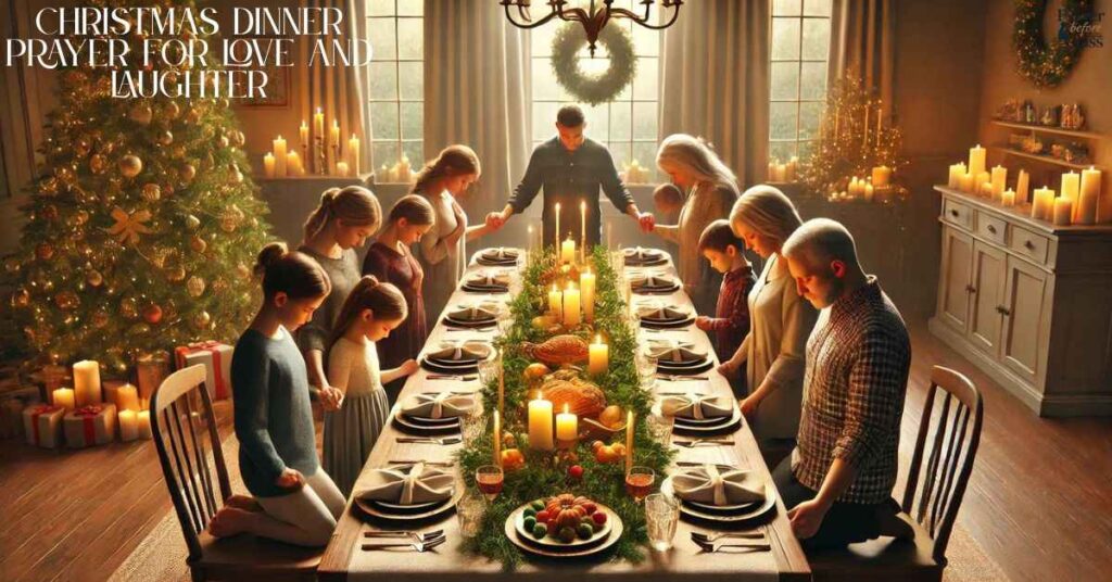 Christmas Dinner Prayer for Love and Laughter