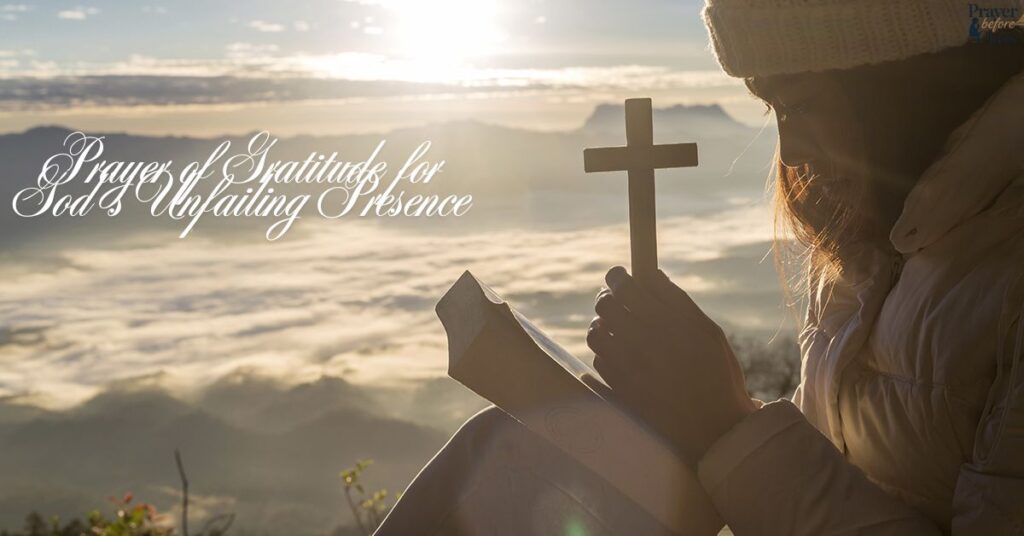 Prayer of Gratitude for God’s Unfailing Presence