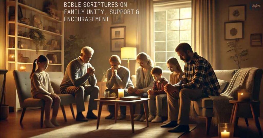 Bible Scriptures on Family Unity, Support & Encouragement (