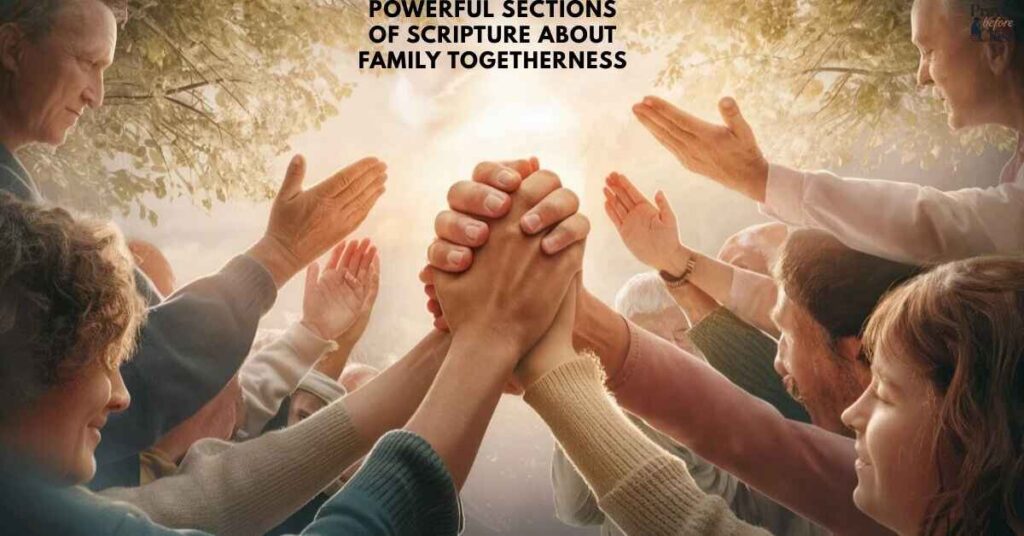 Powerful Sections of Scripture About Family Togetherness 